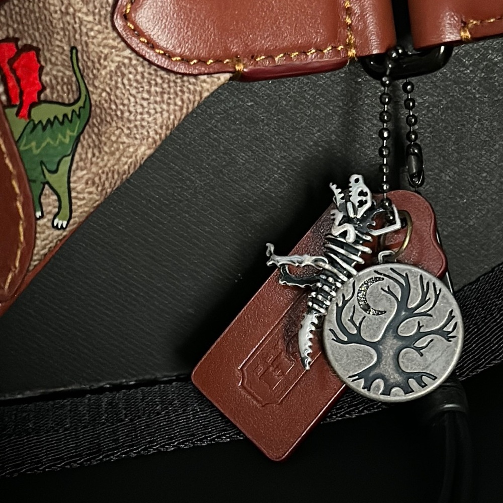 NWT Rare Coach Rexy Halloween Charter Belt Bag 7 Signature Canvas Print Purse - Picture 3 of 11